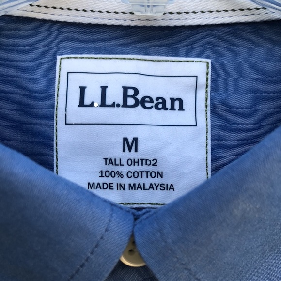 NWT! / L.L. BEAN - Easy Care Sueded Cotton Button Down Shirt - Picture 4 of 6